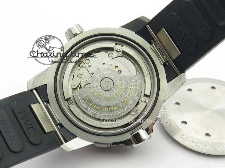 MIROTIME 0214 TechFriendly Aquatimer Automatic SS IW329003 V6F 1:1 Best Edition On Black Rubber Strap MIYOTA 7271